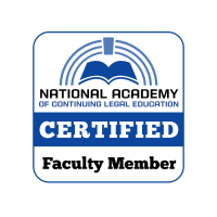National Academy Of Continuing Legal Education | Certified | Faculty Member